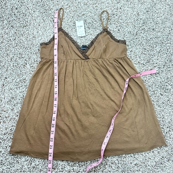Express jeweled brown tank top size M - Picture 6 of 7